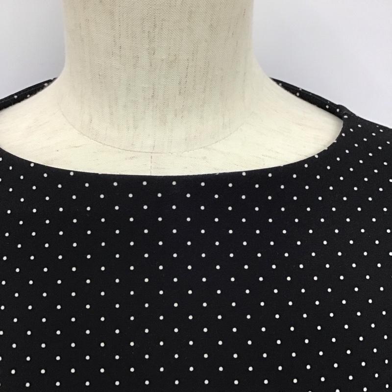 ミラオーウェン Mila Owen カットソー 長袖 0 ドット 黒 / ブラック /  レディース USED 古着 中古 10128415