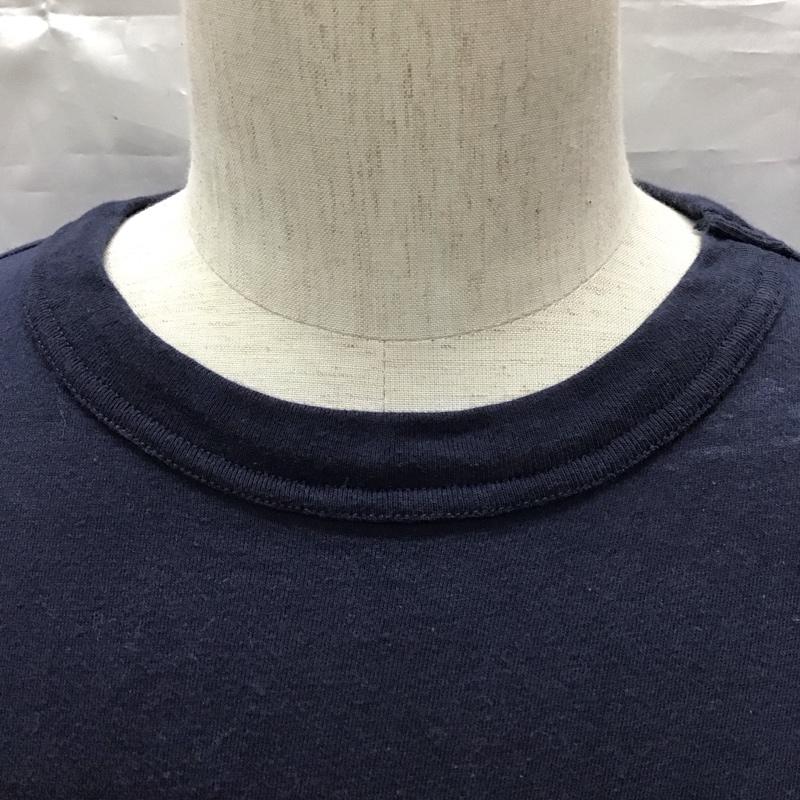 チャンピオン Champion Tシャツ 半袖 C3-P300 ショートスリーブTシャツ クルーネックカットソー XL ロゴ、文字 紺 / ネイビー /  メンズ USED 古着 中古 10116900