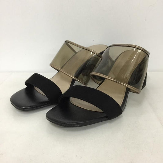 ランダ RANDA サンダル サンダル クリアミュールサンダル L 無地 黒 / ブラック /  レディース USED 古着 中古 10144835