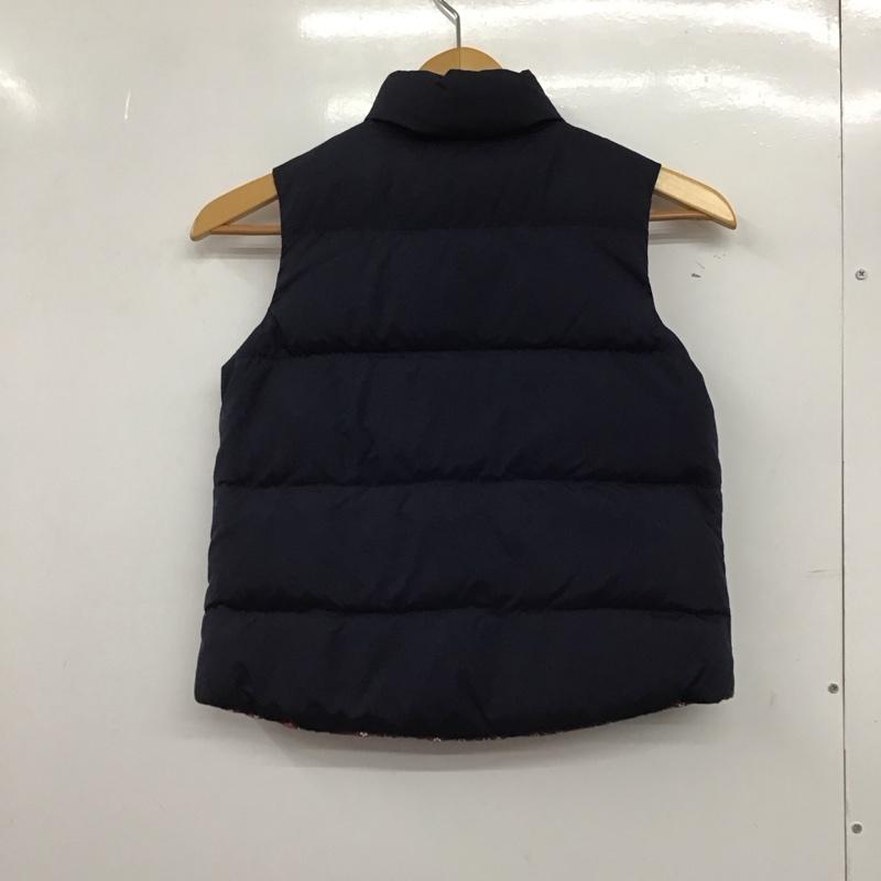 ラルフローレン RALPHLAUREN ベスト ベスト 313505468002 ダウン フェザー リバーシブル キッズ 140 M ワンポイント 紺 / ネイビー / X 桃 / ピンク /  ガールズ USED 古着 中古 10146615