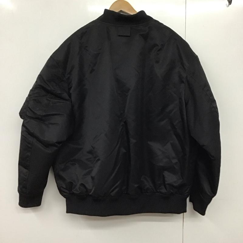 ユニクロ UNIQLO ジャケット、上着 ジャンパー、ブルゾン 311-445765 ハイブリッドダウン MA-1ブルゾン アウター 無地 黒 / ブラック /  メンズ USED 古着 中古 10143257