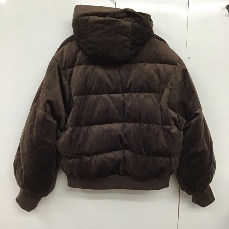 ジーナシス JEANASIS ジャケット、上着 ダウンジャケット JS071199TS ベロアクロップドダウンジャケット FREE 無地 茶 / ブラウン /  レディース USED 古着 中古 10147793