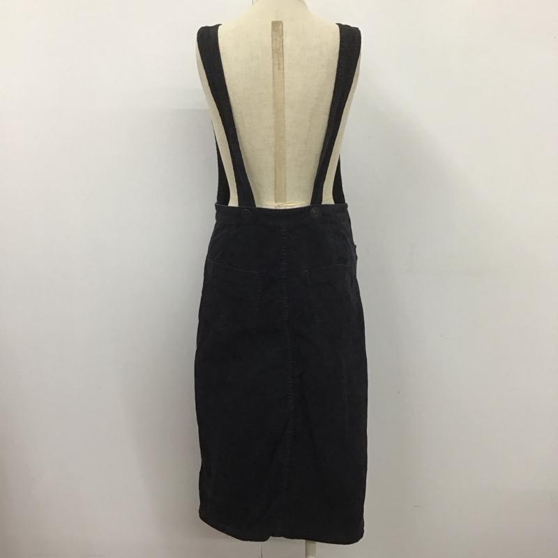 ザラ ZARA ワンピース ひざ丈スカート S 無地 黒 / ブラック /  レディース USED 古着 中古 10108113