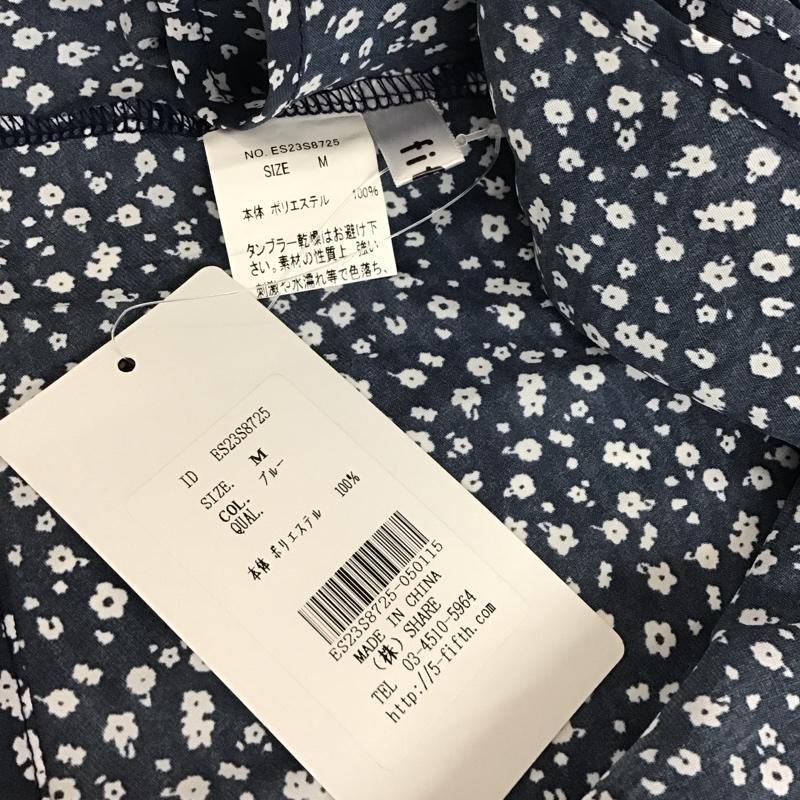 フィフス fifth ワンピース ロングスカート ES23S8725 小花柄カシュクールロングワンピース 半袖 タグ付き M 花柄 青 / ブルー /  レディース USED 古着 中古 10114979