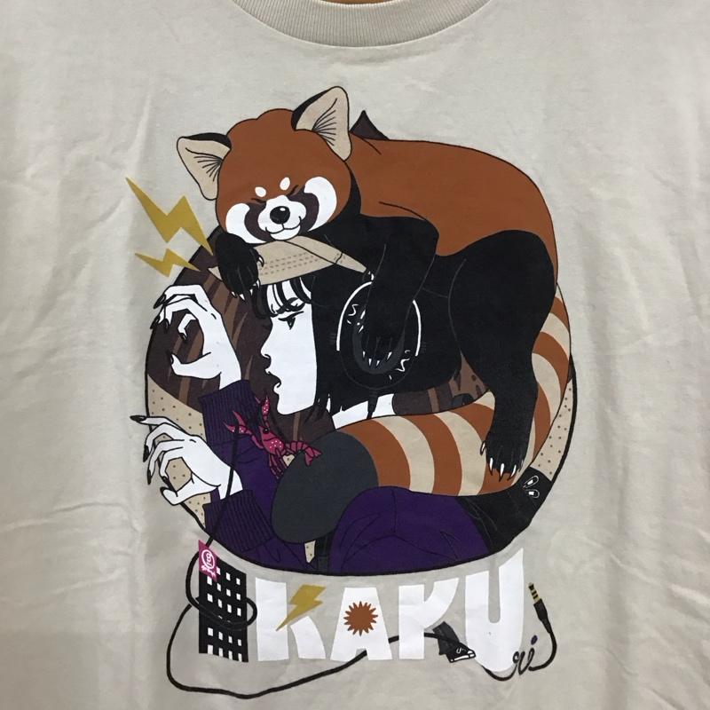 グラニフ graniph Tシャツ 半袖 半袖カットソー プリントTシャツ クルーネックカットソー M ロゴ、文字 ベージュ / ベージュ /  メンズ USED 古着 中古 10150927