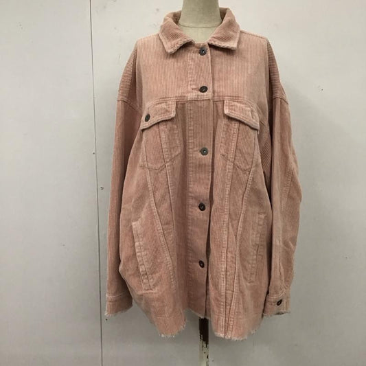 ザラ ZARA ジャケット、上着 ジャケット、ブレザー 8372 721 620 コーデュロイジャケット L 無地 桃 / ピンク /  レディース USED 古着 中古 10120351