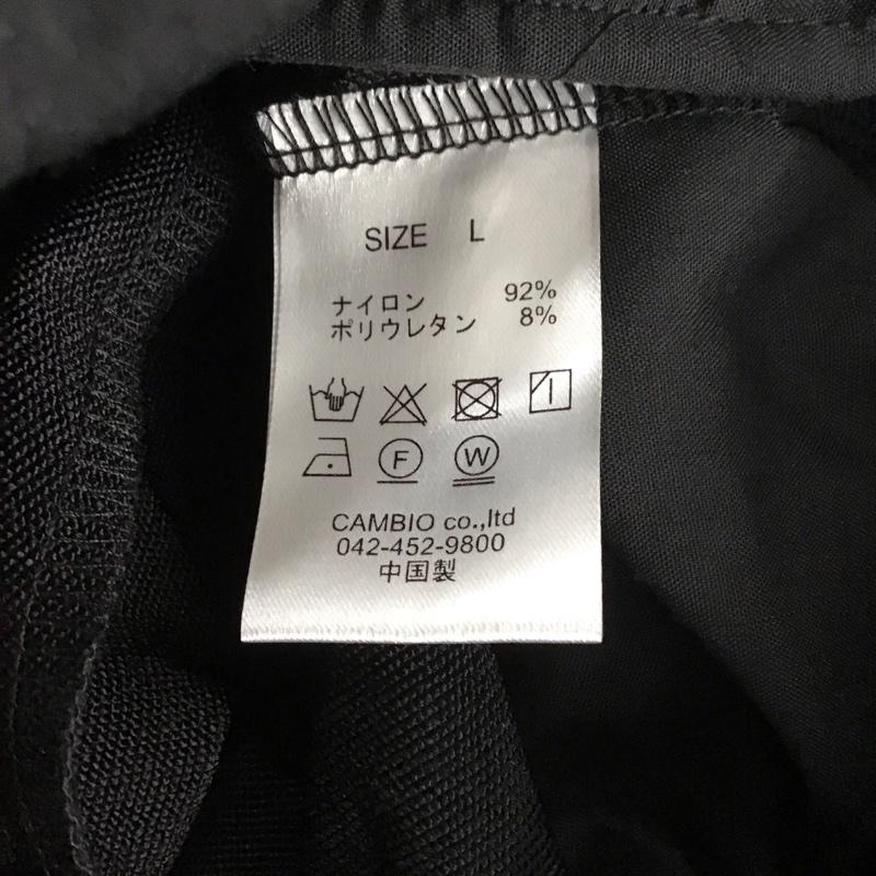 カンビオ CAMBIO パンツ スラックス L 無地 黒 / ブラック /  メンズ USED 古着 中古 10143352