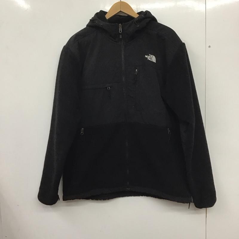 ザノースフェイス THE NORTH FACE ジャケット、上着 ジャケット、ブレザー ジップアップジャケット アウター フリースジャケット L ロゴ、文字 黒 / ブラック /  メンズ USED 古着 中古 10138875