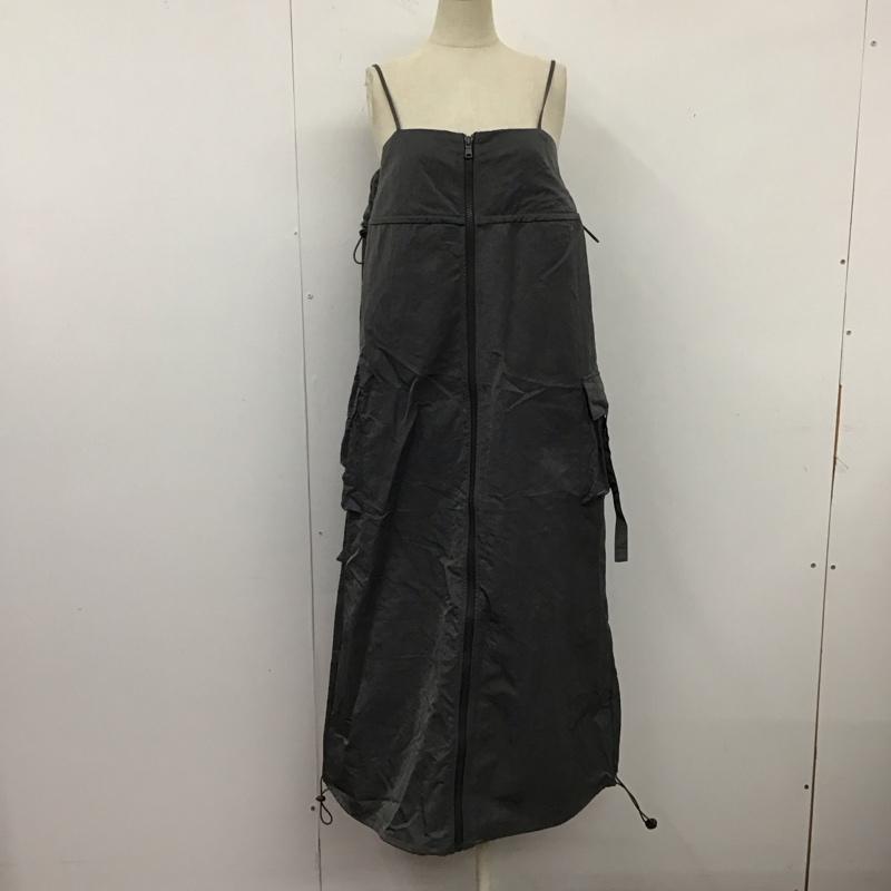 ザラ ZARA ワンピース ロングスカート キャミワンピース ノースリーブワンピース ロングワンピース XS 無地 灰 / グレー /  レディース USED 古着 中古 10121667