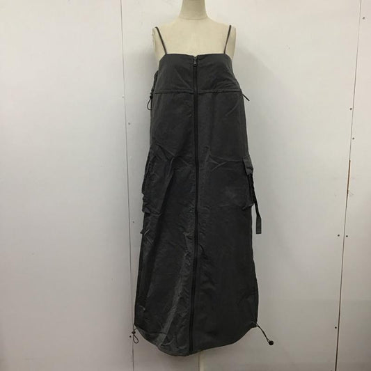 ザラ ZARA ワンピース ロングスカート キャミワンピース ノースリーブワンピース ロングワンピース XS 無地 灰 / グレー /  レディース USED 古着 中古 10121667