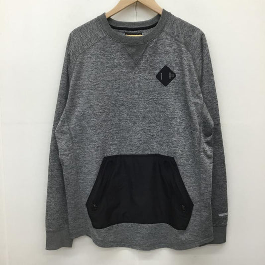 バートン BURTON トレーナー 長袖 CAPTION CREW M 無地 灰 / グレー /  メンズ USED 古着 中古 10138372
