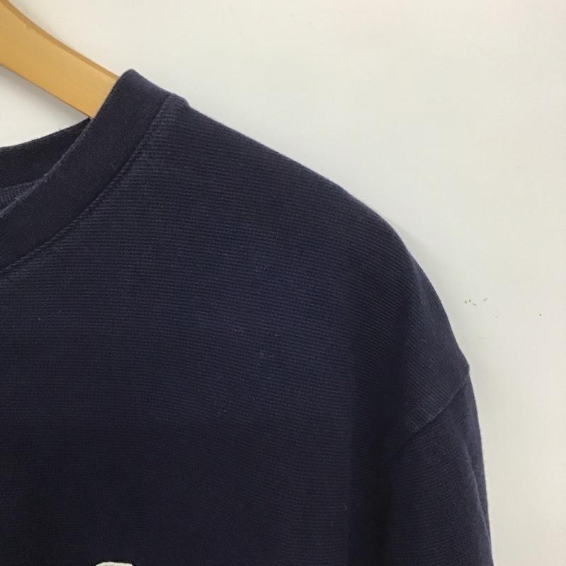 ラコステ LACOSTE Tシャツ 半袖 半袖カットソー ロゴTシャツ クルーネックカットソー L ロゴ、文字 紺 / ネイビー /  メンズ USED 古着 中古 10138905