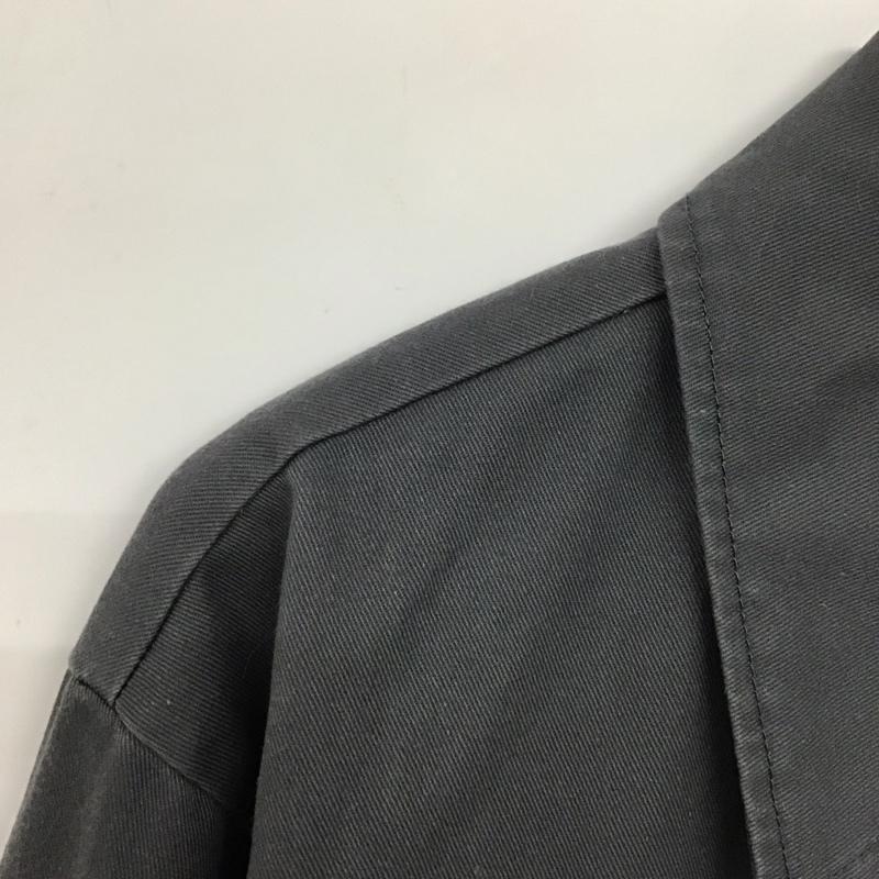 ディッキーズ Dickies ジャケット、上着 ジャケット、ブレザー 223m10ks01 カジュアルジャケット アウター ジップアップジャケット L ロゴ、文字 灰 / グレー /  メンズ USED 古着 中古 10139849