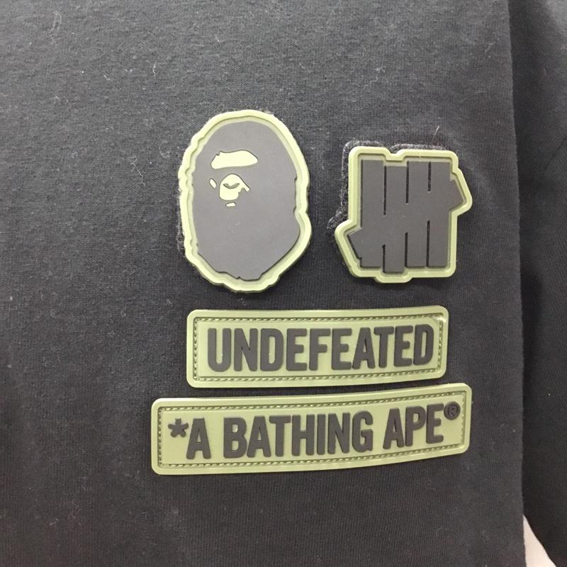 アベイシングエイプ A BATHING APE Tシャツ 半袖 半袖カットソー プリントTシャツ クルーネックカットソー L ロゴ、文字 黒 / ブラック /  メンズ USED 古着 中古 10121094