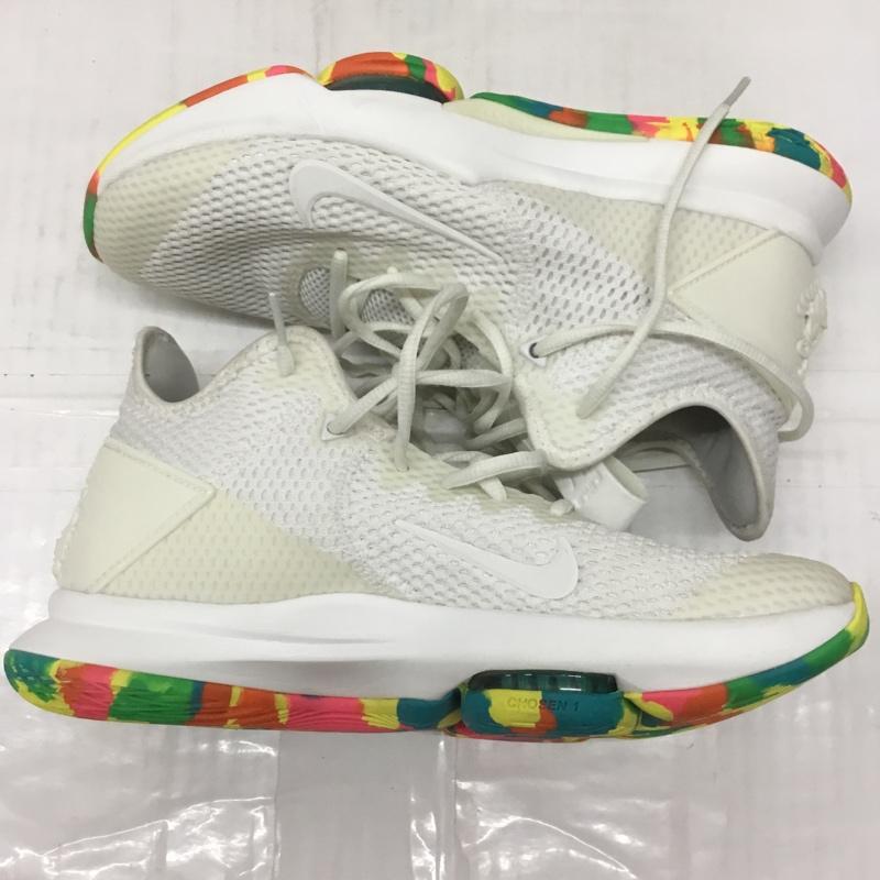 ナイキ NIKE スニーカー スニーカー CD0188-102 LEBRON WITNESS 4 25.5cm 25.5cm ワンポイント 白 / ホワイト /  メンズ USED 古着 中古 10107577
