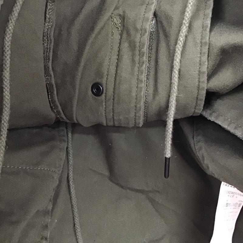 フリークスストア FREAK S STORE ベスト ベスト ミリタリーベスト スタンドカラー フロントボタン L 無地 カーキ / カーキ /  メンズ USED 古着 中古 10147088