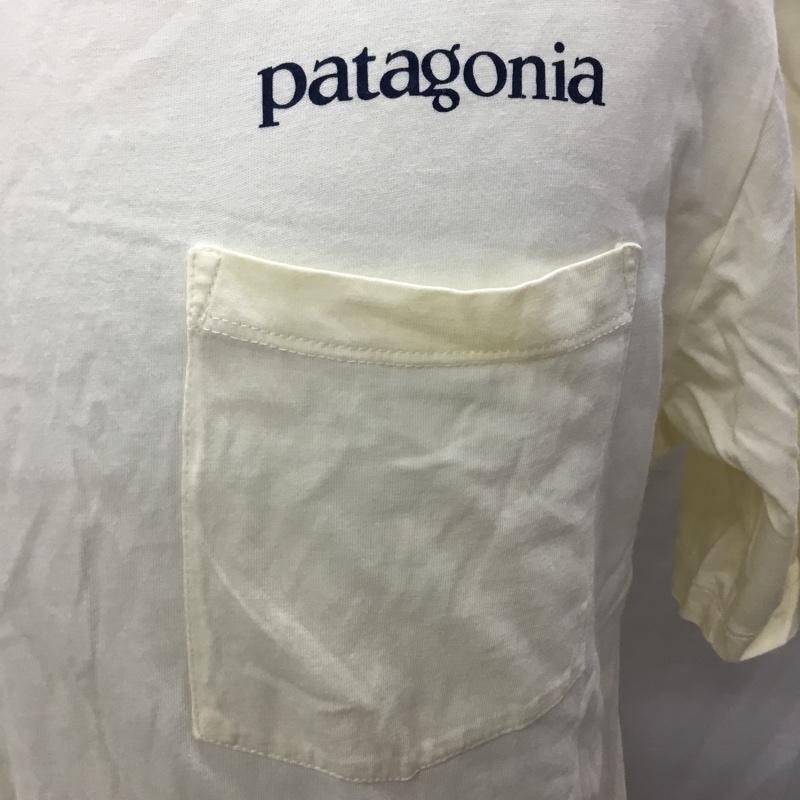 パタゴニア patagonia Tシャツ 半袖 S プリント アイボリー / アイボリー /  メンズ USED 古着 中古 10120715