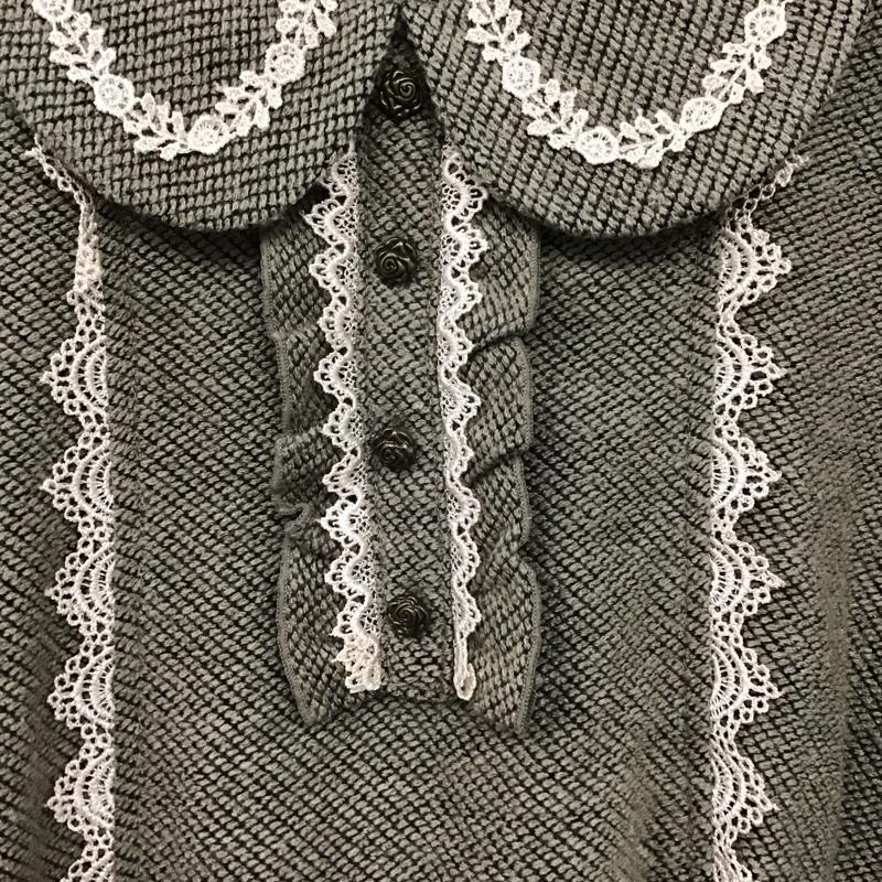 アクシーズファム axes femme カットソー 長袖 長袖カットソー プルオーバーシャツ フリルカラー M 総柄 マルチカラー / マルチカラー /  レディース USED 古着 中古 10147048