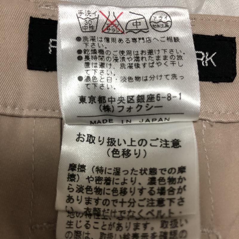 フォクシーニューヨーク FOXEYNEWYORK パンツ ショートパンツ 38 無地 ベージュ / ベージュ /  レディース USED 古着 中古 10003462