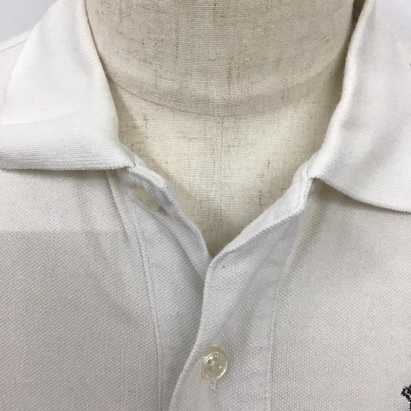 トウヨウエンタープライズ 東洋エンタープライズ ポロシャツ 半袖 半袖ポロシャツ カラーシャツ 半袖カットソー プリント 白 / ホワイト /  メンズ USED 古着 中古 10112816