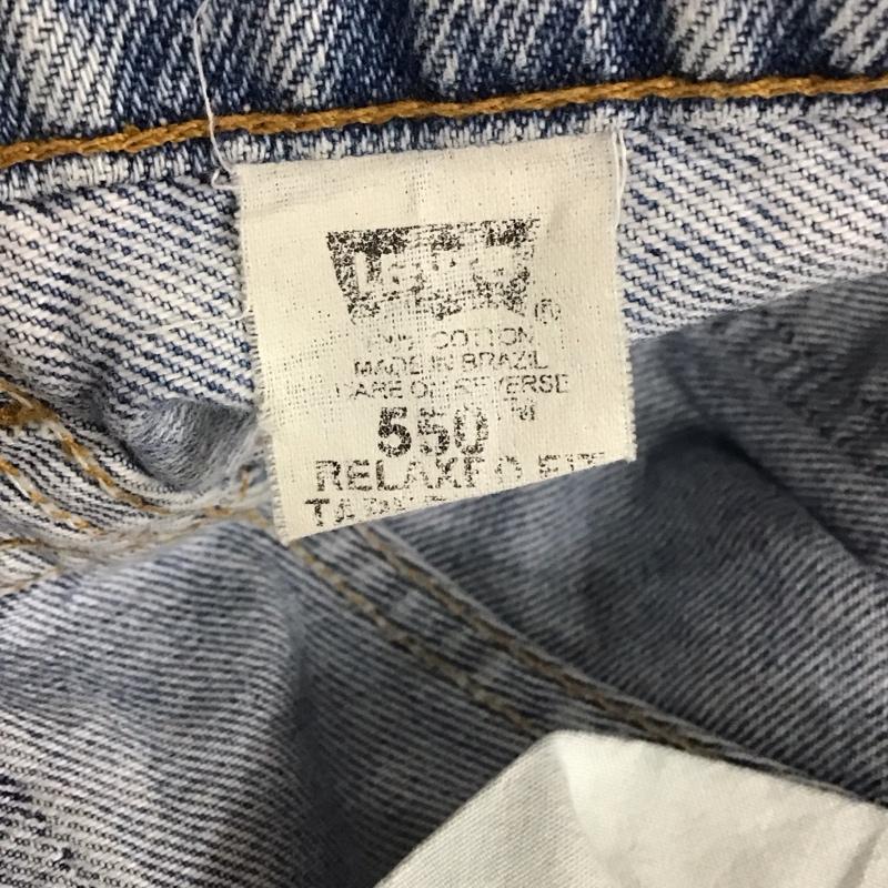 リーバイストラウスアンドコー Levi Strauss & co. パンツ デニム、ジーンズ デニムパンツ ワイドパンツ カジュアルパンツ 550 32インチ 無地 インディゴ / インディゴ /  メンズ USED 古着 中古 10130513