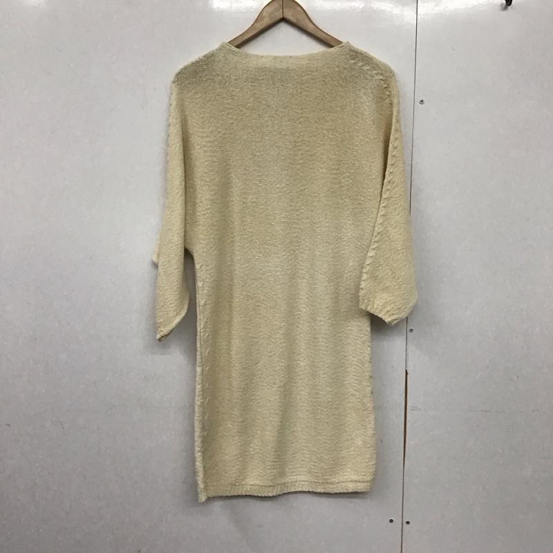 ザラ ZARA ワンピース ひざ丈スカート M 無地 アイボリー / アイボリー /  レディース USED 古着 中古 10143425