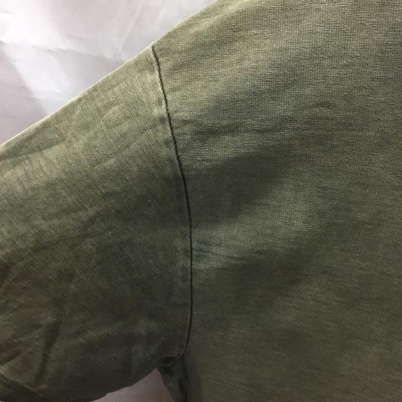 ザラ ZARA Tシャツ 半袖 1165 300 505 クルーネック HEAVY COTTON XL 無地 カーキ / カーキ / X アイボリー / アイボリー /  メンズ USED 古着 中古 10117179