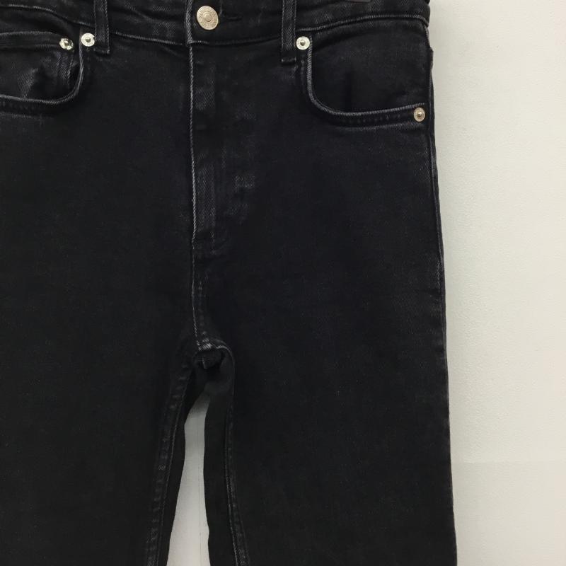 ザラ ZARA パンツ デニム、ジーンズ 36 無地 黒 / ブラック /  レディース USED 古着 中古 10139661