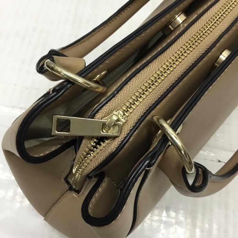 アンドシュエット & chouette ハンドバッグ ハンドバッグ 2WAY ショルダー ロゴ、文字 ベージュ / ベージュ / X 金 / ゴールド /  レディース USED 古着 中古 10117616