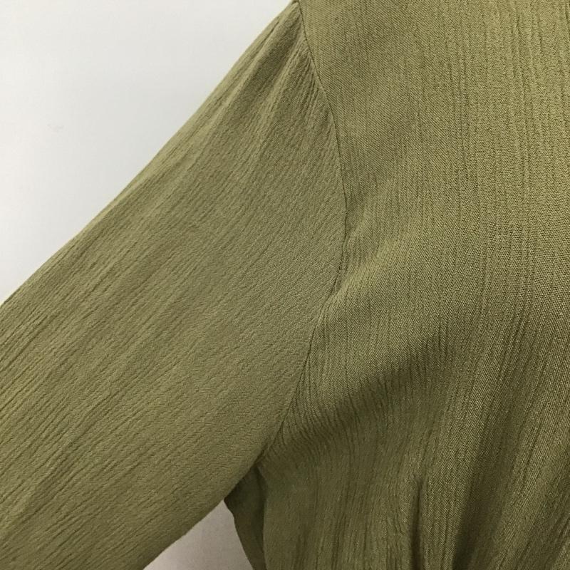 アズールバイマウジー AZUL BY MOUSSY ワンピース ロングスカート 250ASS30-A001 レーヨン楊柳ワンピガウン M 無地 カーキ / カーキ /  レディース USED 古着 中古 10116776