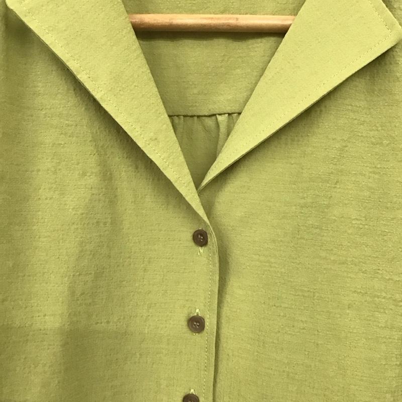 アパートバイローリーズ apart by lowrys シャツ、ブラウス 長袖 AP260348TK カイキンドロストシャツ FREE 無地 薄緑 / ライトグリーン /  レディース USED 古着 中古 10134597