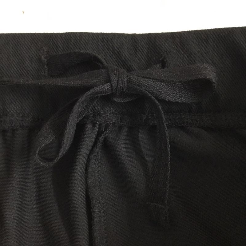 ニコアンド niko and... ボトムス ボトムス S216IL39AD ストレッチパンツ 裾スリット 3 無地 黒 / ブラック /  レディース USED 古着 中古 10107029