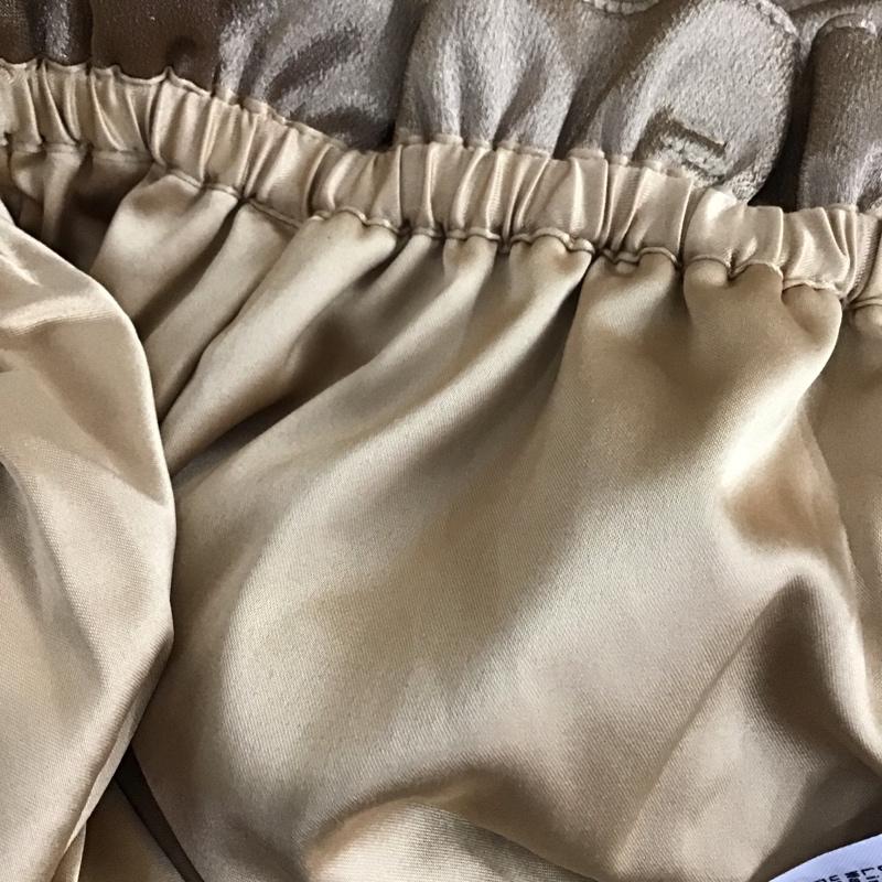 スナイデル SNIDEL パンツ ショートパンツ SWFP182138 サテンギャザーショートパンツ FREE 無地 茶 / ブラウン /  レディース USED 古着 中古 10110280