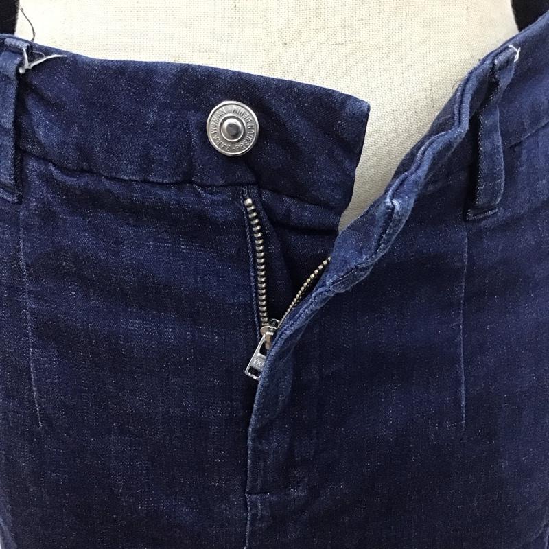 ザラウーマン ZARA WOMAN パンツ デニム、ジーンズ デニムパンツ ストレートパンツ ワイドパンツ カジュアルパンツ 36インチ 無地 インディゴ / インディゴ /  レディース USED 古着 中古 10113075