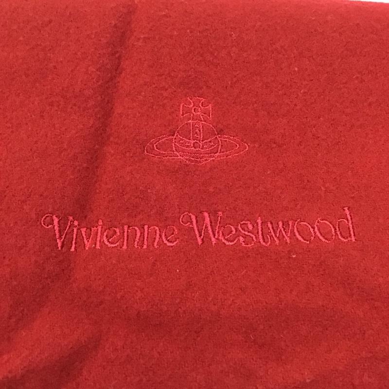 ヴィヴィアンウエストウッド Vivienne Westwood マフラー マフラー フリンジ オーブ ロゴ、文字 赤 / レッド /  メンズ USED 古着 中古 10120219