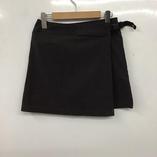 モンベル mont-bell スカート ミニスカート 1105261 TRラップスカート ミニスカート S 無地 茶 / ブラウン /  レディース USED 古着 中古 10135098