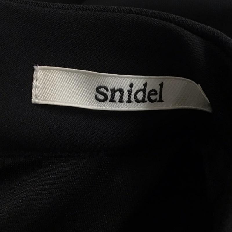 スナイデル SNIDEL ワンピース ミニスカート SWFO164258 ビジュー付き 0 無地 黒 / ブラック /  レディース USED 古着 中古 10120228