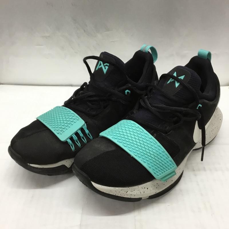 ナイキ NIKE スニーカー スニーカー 878628-002 PG1EP 27.5cm 27.5cm ワンポイント 黒 / ブラック / X 水色 / ライトブルー /  メンズ USED 古着 中古 10107581
