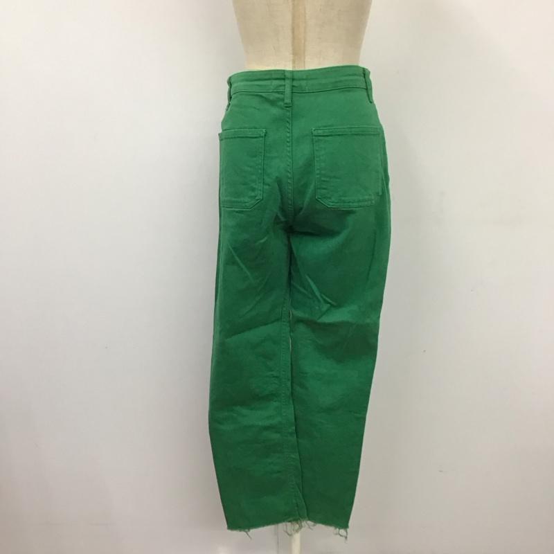ザラ ZARA パンツ デニム、ジーンズ カラージーンズ 無地 緑 / グリーン /  レディース USED 古着 中古 10118743