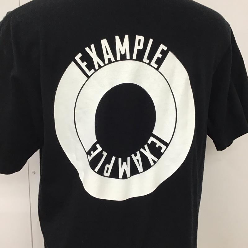 イグザンプル EXAMPLE Tシャツ 半袖 半袖カットソー プリントTシャツ クルーネックカットソー L ロゴ、文字 黒 / ブラック /  メンズ USED 古着 中古 10119518
