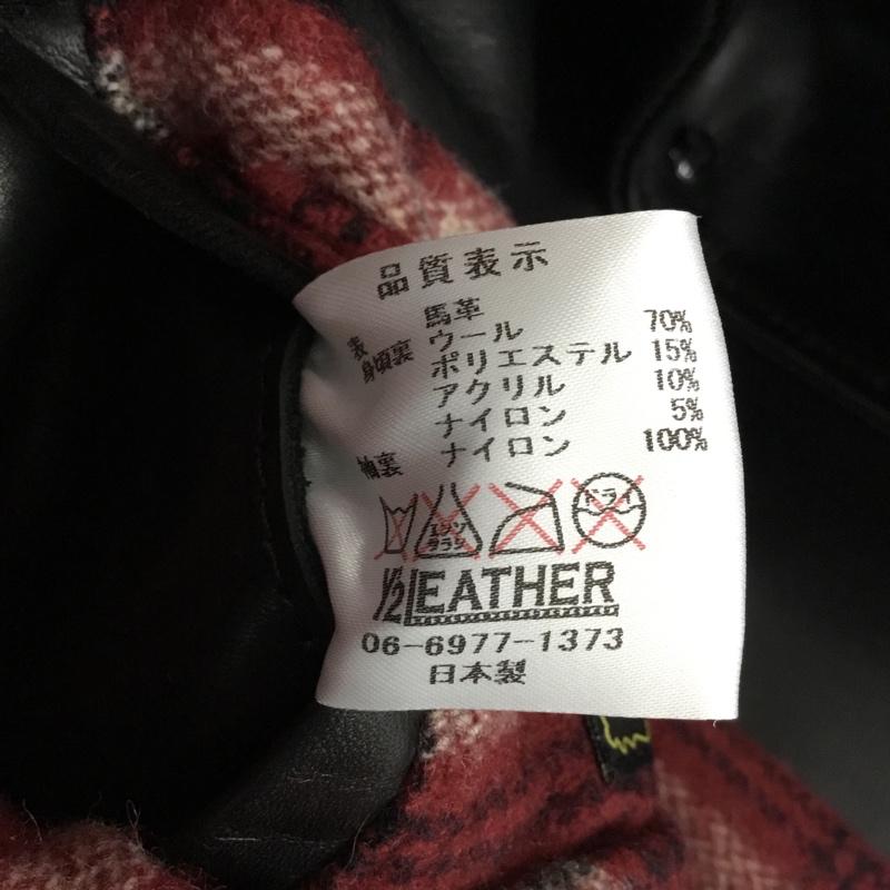 ワイツーレザー Y 2LEATHER ジャケット、上着 ジャケット、ブレザー シングルレザージャケット カジュアルジャケット アウター 38 無地 黒 / ブラック /  メンズ USED 古着 中古 10109513