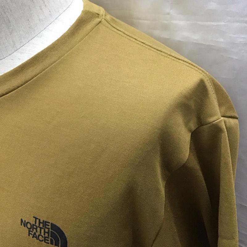 ザノースフェイス THE NORTH FACE Tシャツ 半袖 nt32035 Tシャツ プリントTシャツ クルーネックカットソー L ロゴ、文字 茶 / ブラウン /  メンズ USED 古着 中古 10122691