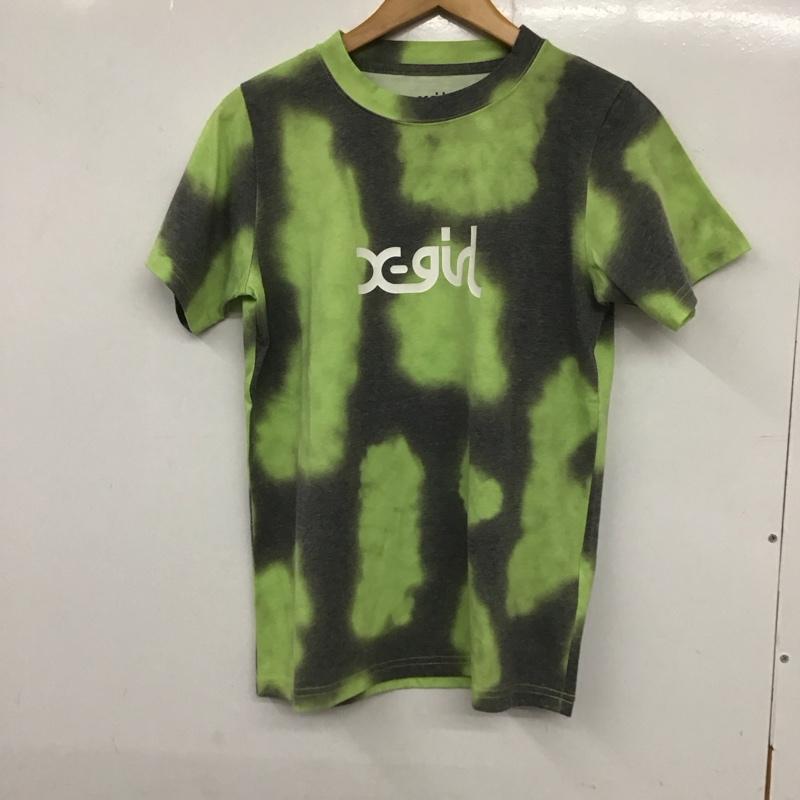 エックスガール X-girl Tシャツ 半袖 105201011015 M 総柄 X ロゴ、文字 マルチカラー / マルチカラー /  レディース USED 古着 中古 10134266