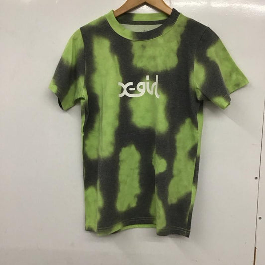 エックスガール X-girl Tシャツ 半袖 105201011015 M 総柄 X ロゴ、文字 マルチカラー / マルチカラー /  レディース USED 古着 中古 10134266