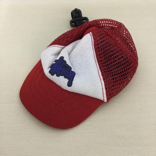 ステューシー STUSSY ファッション小物 ファッション小物 キャップ型 ポーチ 小物入れ ロゴ、文字 赤 / レッド /  メンズ USED 古着 中古 10146895