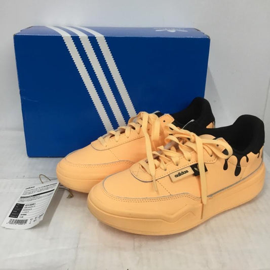 アディダス adidas スニーカー スニーカー GY3581 HER COURT W ハーコート 24cm 箱有 24.0cm ロゴ、文字 橙 / オレンジ / X 黒 / ブラック /  レディース USED 古着 中古 10123987