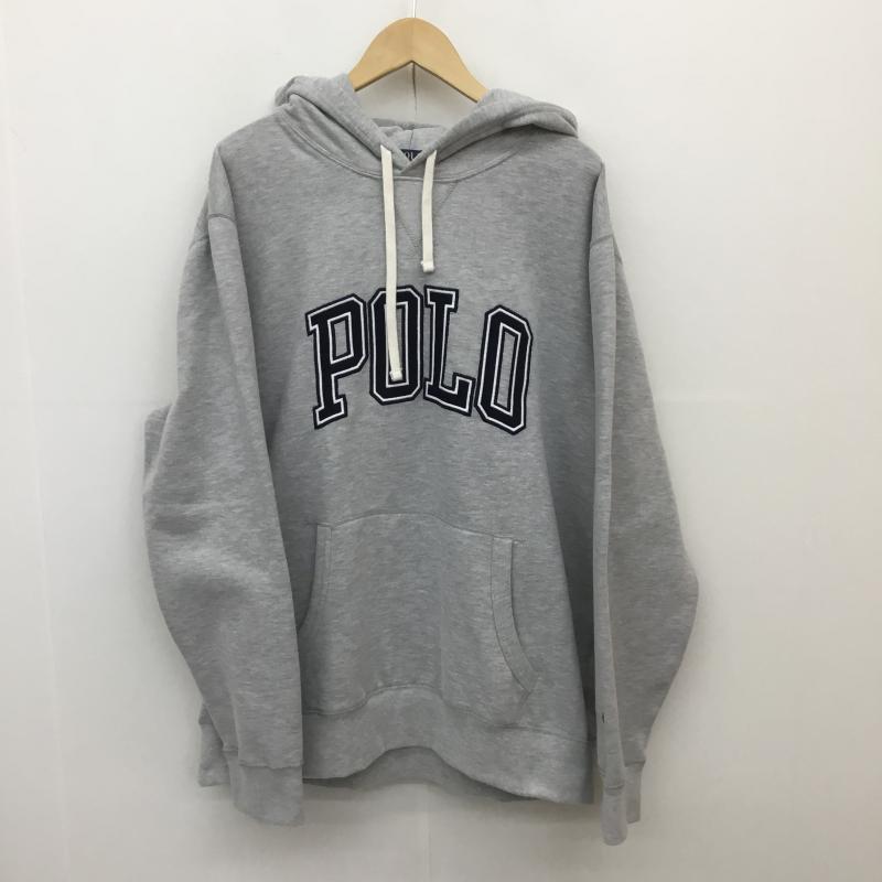 ラルフローレン RALPHLAUREN パーカー 長袖 ビッグロゴ　プルオーバー XL ロゴ、文字 灰 / グレー /  メンズ USED 古着 中古 10106145
