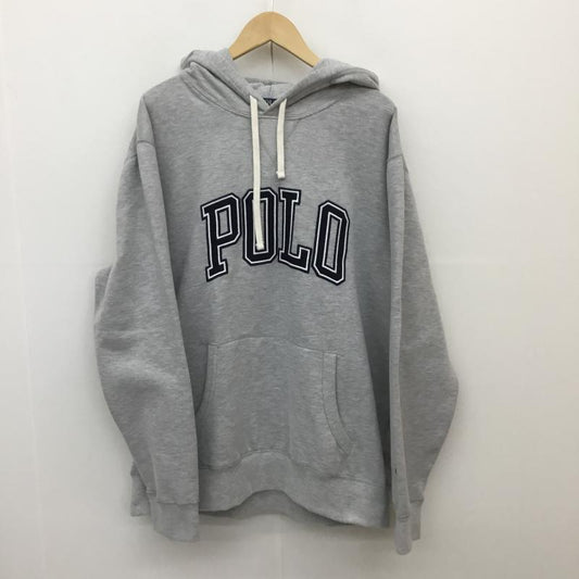 ラルフローレン RALPHLAUREN パーカー 長袖 ビッグロゴ　プルオーバー XL ロゴ、文字 灰 / グレー /  メンズ USED 古着 中古 10106145