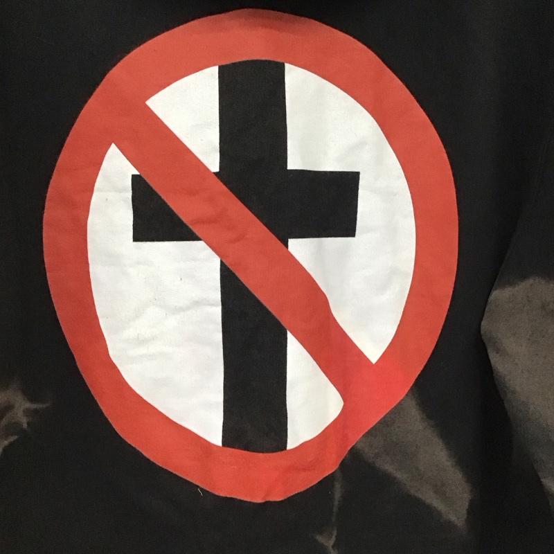 インディペンデント INDEPENDENT パーカー 長袖 ジップアップパーカー 長袖パーカー カジュアルジャケット バンド bad religion ロゴ、文字 黒 / ブラック /  メンズ USED 古着 中古 10147292