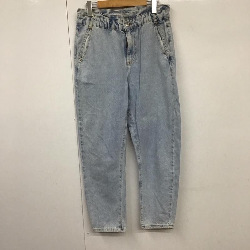ザラ ZARA パンツ デニム、ジーンズ 34 無地 水色 / ライトブルー /  レディース USED 古着 中古 10130401